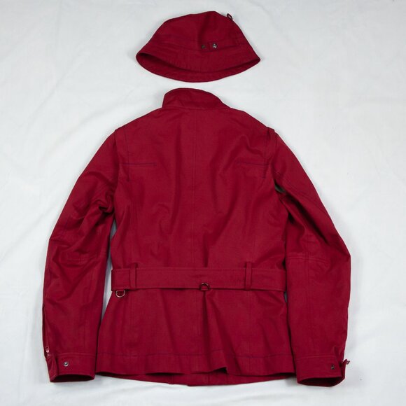 PRADA SPORT BURGUNDY JACEKT WITH REMOVABLE SLEEVES - Picture 2 of 13